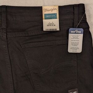 NEW Wrangler Women Boot Cut Jeans Deep Dyed Black 1009MWZBK 33/15 x 34